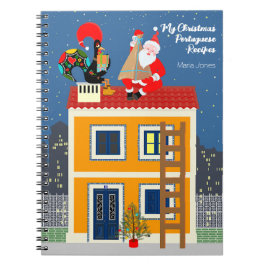 Jultomten möter det portugisiska Tupp Anteckningsbok