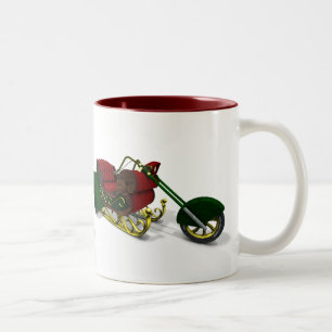 Jultomten Motor Trike Sledge Två-Tonad Mugg