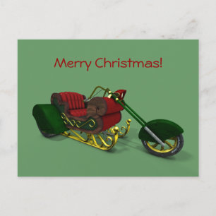 Jultomten motordragsknapp helg vykort