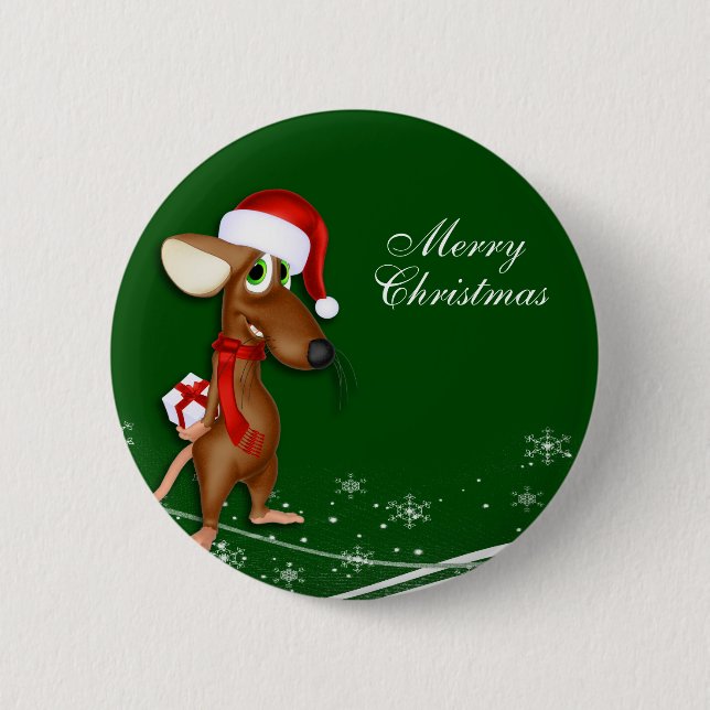 Jultomten Mouse jul Knapp (Framsida)