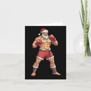 Jultomten Muay Thai - Helgdag-temad jul B Kort