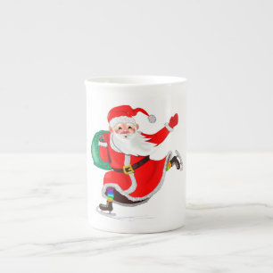 jultomten Mugg Benporslin Mugg