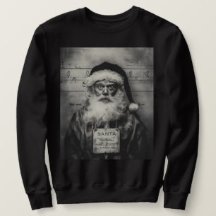 Jultomten Mugshot: Borta fel på Naughty List Lång Ärmad Tröja