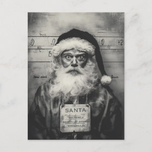 Jultomten Mugshot: Borta fel på Naughty List Vykort