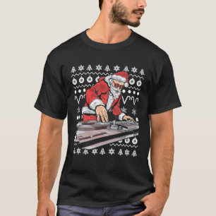 jultomten Music DJ Ugly jul Tacky Julafton Gif T Shirt