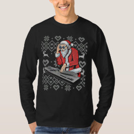 jultomten Music DJ Ugly jul Tacky Julafton T Shirt