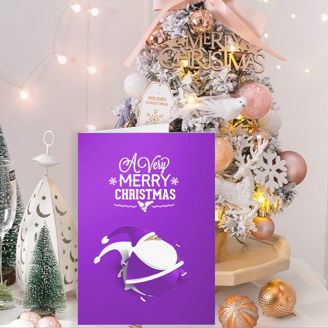 Jultomten Mycket God jul | LILA Helgkort (Skapare uppladdad)