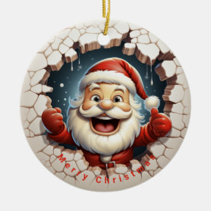 Jultomten Naughty eller Nice-jul Julgransprydnad Keramik
