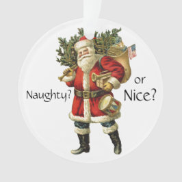 Jultomten - Naughty eller Nice jul Ornamet