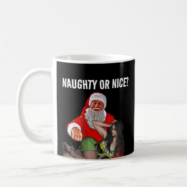 JULTOMTEN NAUGHTY GIRL CHRISTMAS KAFFE KOPPAR (Vänster)