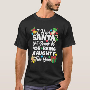 Jultomten Naughty Spank T Shirt