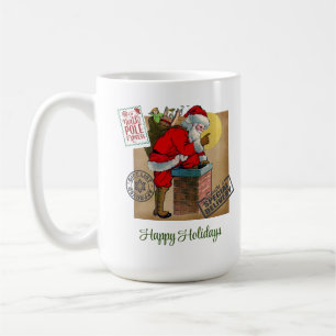 Jultomten nedströms den Skorsten klassiska Mugg, 1 Kaffemugg