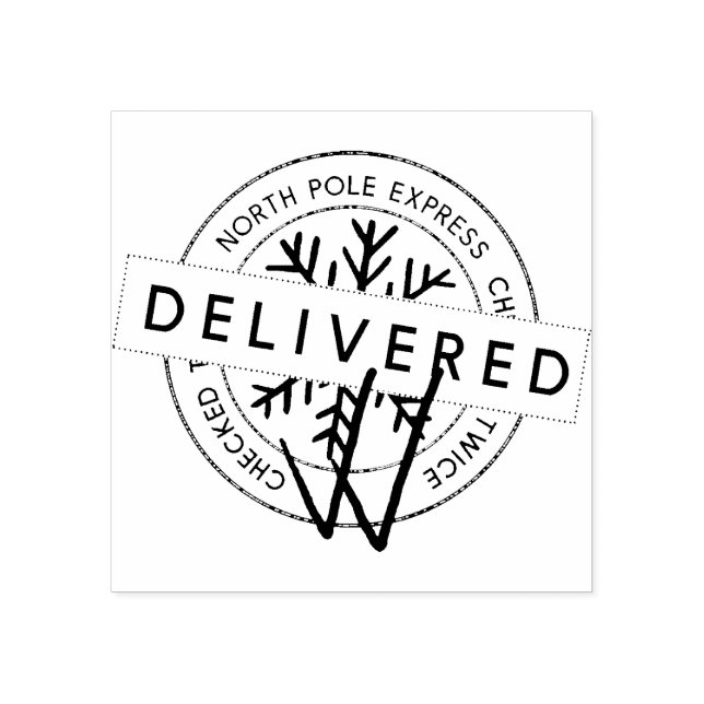 Jultomten North Pole Express Mail levererad Stämpel (Tryck)