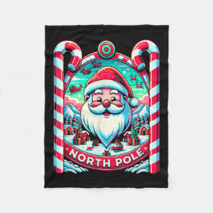Jultomten North Pole God jul Festive Xma Fleecefilt