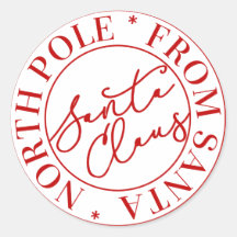 Jultomten North Pole Sticker