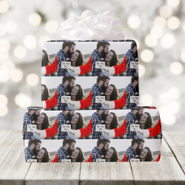 Jultomten Note i handöverläggsfotot för Anpassning Presentpapper