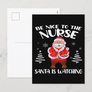 Jultomten Nurse Helg Vykort