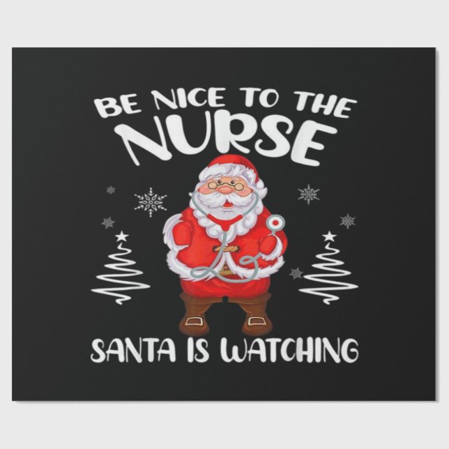 Jultomten Nurse Presentpapper (Platt)