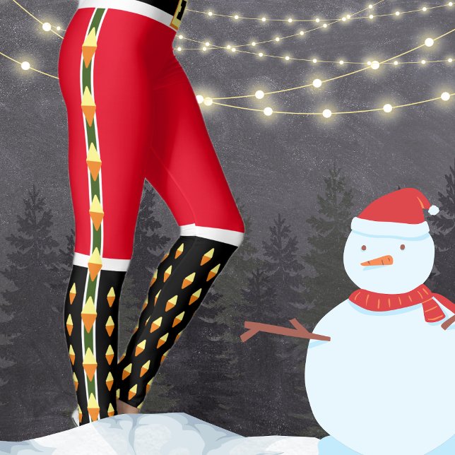 Jultomten Nutcracker Soldier Novelty jul Leggings (Skapare uppladdad)
