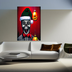 Jultomten nya hjälppersonal   AI Art Poster