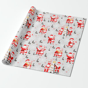 Jultomten och Claus juldance Presentpapper