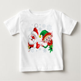 Jultomten och Elf-jultomten Tumber upp T Shirt