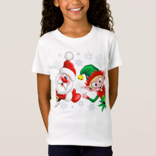Jultomten och Elf-jultomten Tumber upp T Shirt