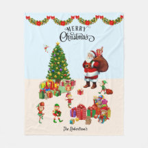 Jultomten och Elves med Presenter Namn Gift