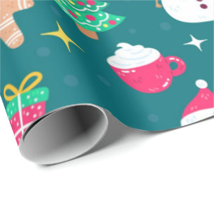 Jultomten och Friends Wrapping Papper Presentpapper