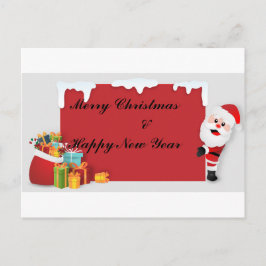 Jultomten och gåvor vykort