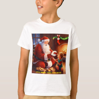Jultomten och Glatta barn T-Shirt