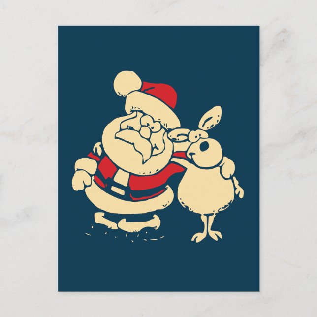Jultomten och hans renare Buddy Helg Vykort (Framsida)