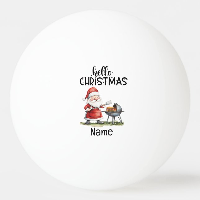 Jultomten och julafton pingisboll (Framsidan)
