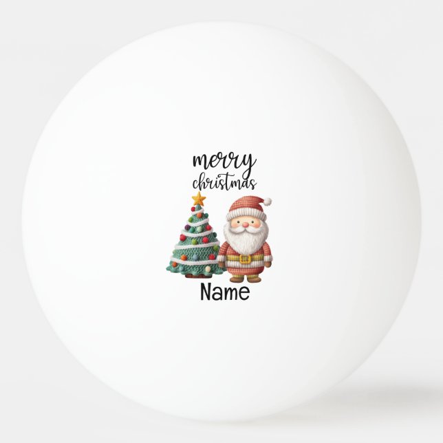 Jultomten och Julgran Pingisboll (Framsidan)