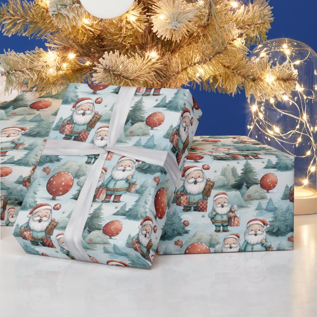 Jultomten och Julgranar Presentpapper (Helgdagar)