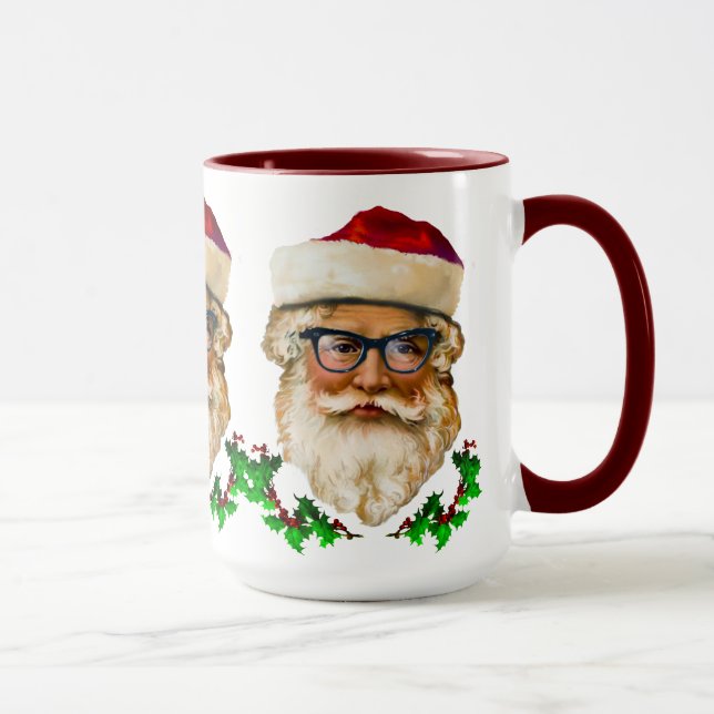 Jultomten och jultomte Julafton Design Mugg (Höger)