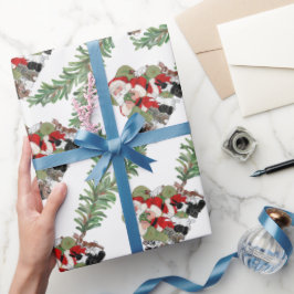 Jultomten och kaninkanterna Cute Pet Presentpapper