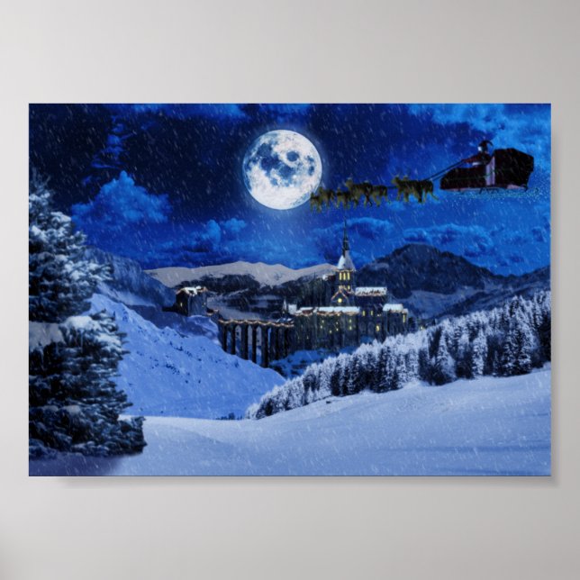 Jultomten och Nordpolen Poster (Framsidan)