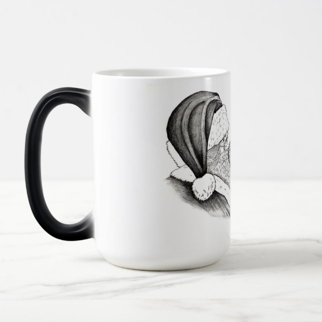 Jultomten och Pinto Horse Magisk Mugg (Vänster)