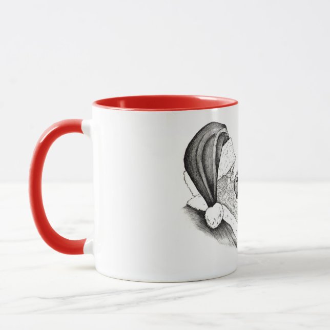 Jultomten och Pinto Horse Mugg (Vänster)