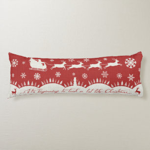 Jultomten och Rener Body Pillow Kroppskudde
