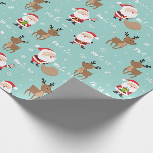 Jultomten och renjulafton Papper Presentpapper (Hörn)
