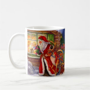 Jultomten och rudolph kaffemugg