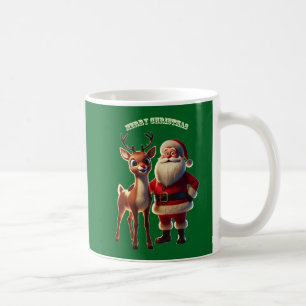 Jultomten och Rudolph the Red-Nged Reindeer URM Kaffemugg