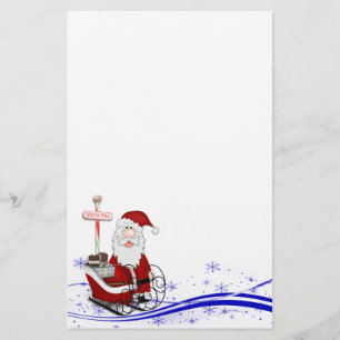 Jultomten och Sleigh-julen Brevpapper