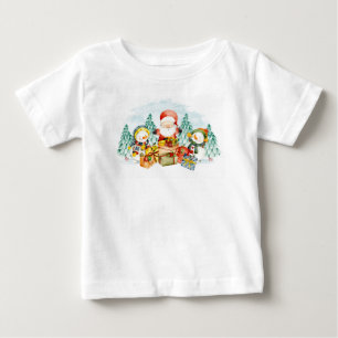 Jultomten och Snögubbarna med Presenter kan anpass T Shirt