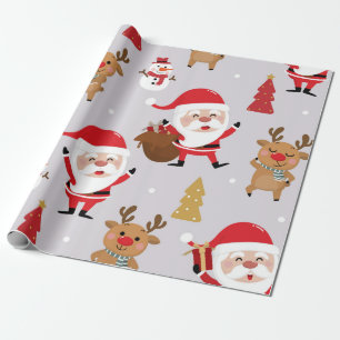 Jultomten och Snögubbe Presentpapper