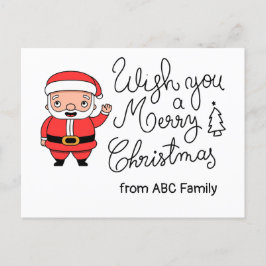 Jultomten önskar er ett god jul till Golfer Helg Vykort