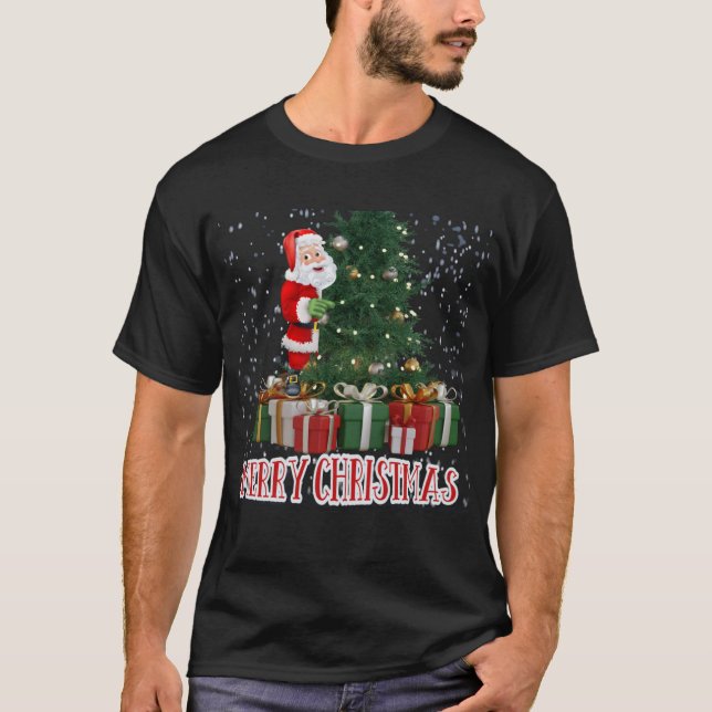 Jultomten önskemål er alla i gott nytt år 2024 t shirt (Framsida)