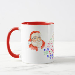 Jultomten Ord art Kaffe Mugg